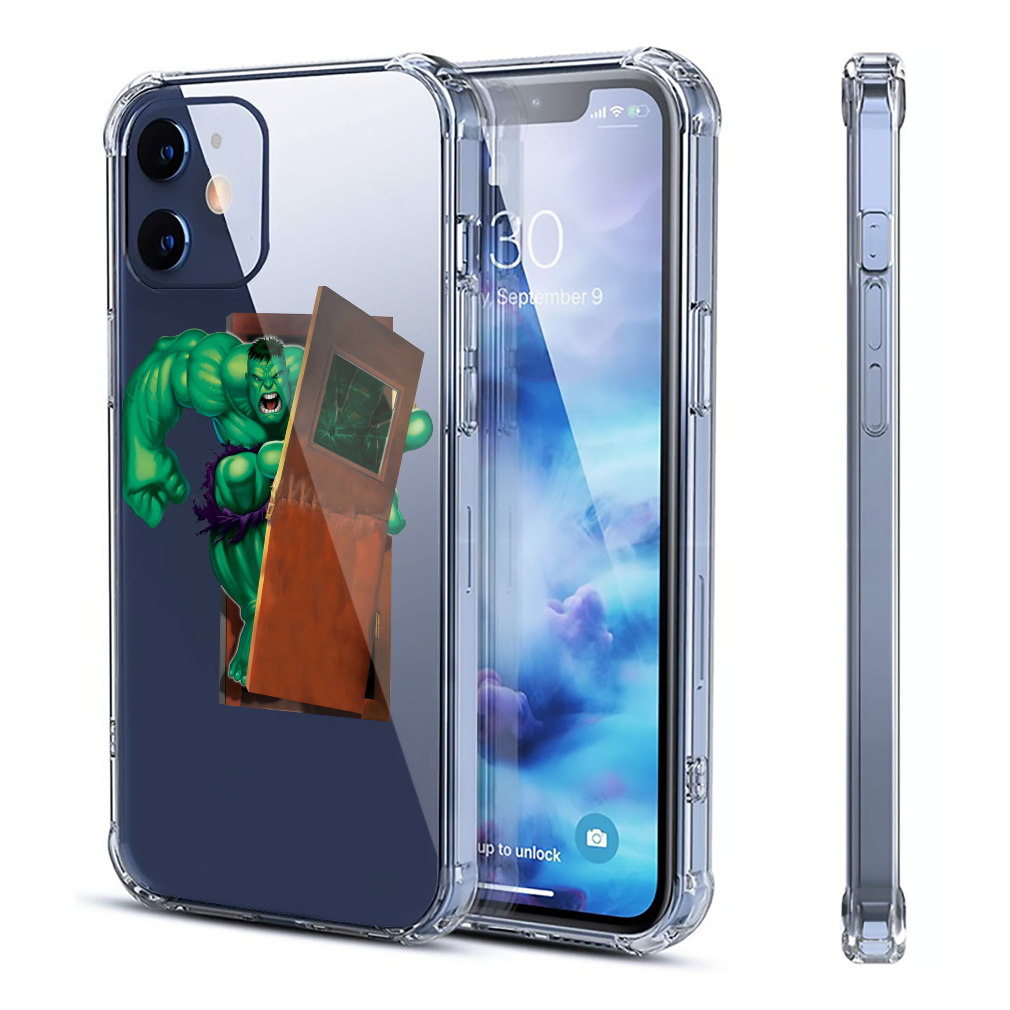 （画像用） アベンジャーズ The Avengers 【iPhone 12シリーズ対応】透明スマホケース（クリアソフトケース）